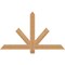 Ekena Millwork Kennewick Timber Gable Bracket, Western Red Cedar, 48"W x 28"H x 1 1/2"D x 3 1/2"F, 14/12 Pitch GBW048X28X0204KEN00SWR - alternate 1